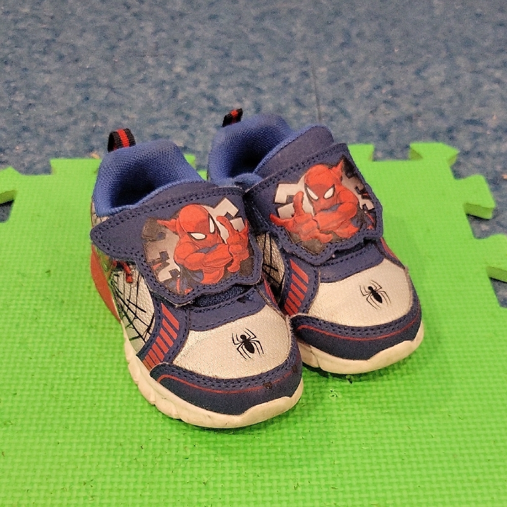 Spiderman Sneakers, Size 7 Toddler